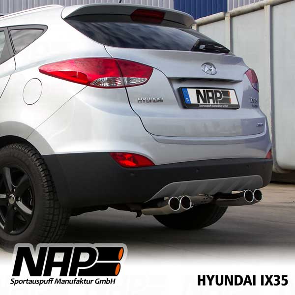 NAP Sportauspuff Hyundai IX35 | Edelstahl Duplex | eBay